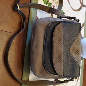 Olive and black purse